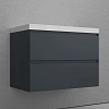 Тумба под раковину Style Line Манхэттен 80 см ЛС-00002360 подвесная, графит Тумба под раковину Style Line Манхэттен 80 см ЛС-00002360 подвесная, графит
