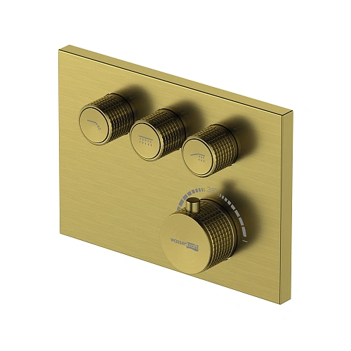 Смеситель для душа WasserKRAFT Aisch 5558 Thermo термостатический золото Смеситель для душа WasserKRAFT Aisch 5558 Thermo термостатический золото