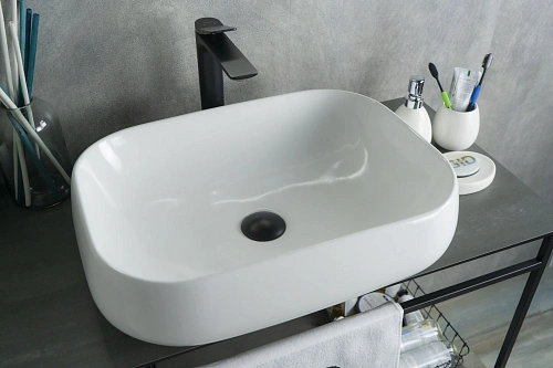 Раковина Gid N9243 51135 накладная белая 56x42x14 Раковина Gid N9243 51135 накладная белая 56x42x14