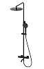 Душевая система Wonzon &amp; Woghand с термостатом, черный матовый (WW-88739903-MB)