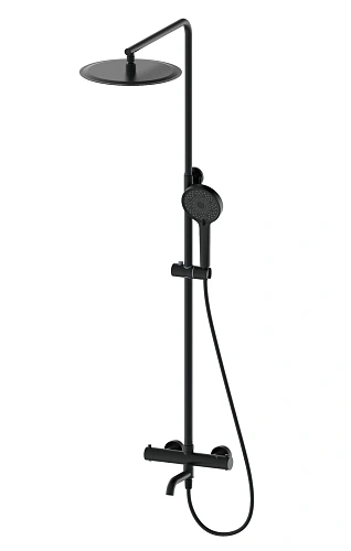 Душевая система Wonzon & Woghand с термостатом, черный матовый (WW-88739903-MB) Душевая система Wonzon & Woghand с термостатом, черный матовый (WW-88739903-MB)