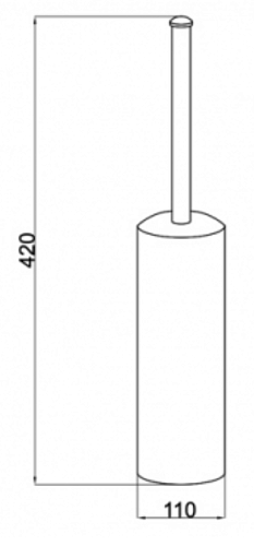 Ершик для унитаза Boheme VOGUE 10189 хром Ершик для унитаза Boheme VOGUE 10189 хром