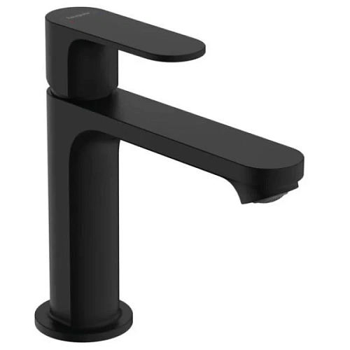 Смеситель для раковины Hansgrohe Rebris S 110, со сливным гарнитуром 72517670, матовый черный Смеситель для раковины Hansgrohe Rebris S 110, со сливным гарнитуром 72517670, матовый черный