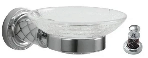 Мыльница Boheme MURANO 10903-CH-CR CHROME (шоколад) Мыльница Boheme MURANO 10903-CH-CR CHROME (шоколад)