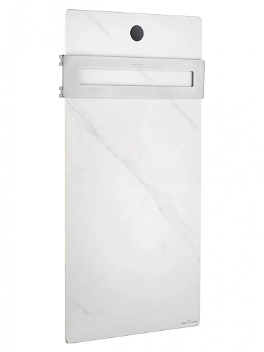 Полотенцесушитель электрический Wonzon & Woghand с греющей плитой белый мрамор, брашированный никель (WW-A501-BR) Полотенцесушитель электрический Wonzon & Woghand с греющей плитой белый мрамор, брашированный никель (WW-A501-BR)