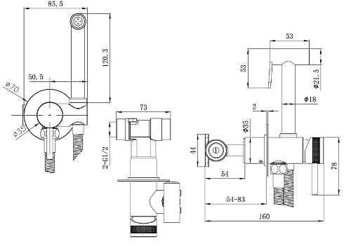 Гигиенический душ Allen Brau Priority 5.31A29-MG (с внутренней частью) графит брашированный Гигиенический душ Allen Brau Priority 5.31A29-MG (с внутренней частью) графит брашированный