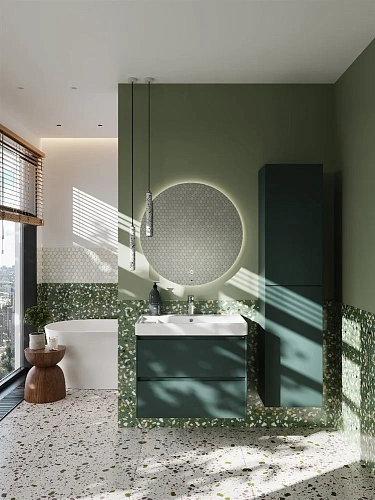 Тумба под раковину Roca Ona 800 зеленый матовый 2 ящика A857630513 Тумба под раковину Roca Ona 800 зеленый матовый 2 ящика A857630513