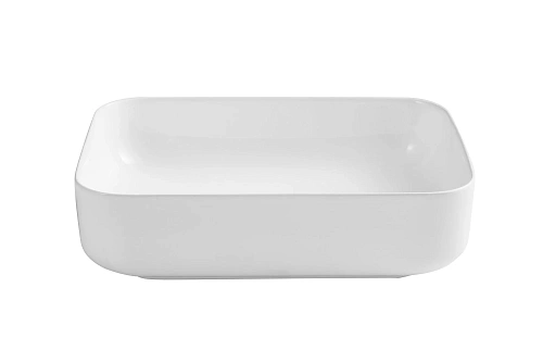 Раковина Sintesi SIN-LVB-APP-409 накладная белая 500х400х130, без отверстия под смеситель Раковина Sintesi SIN-LVB-APP-409 накладная белая 500х400х130, без отверстия под смеситель