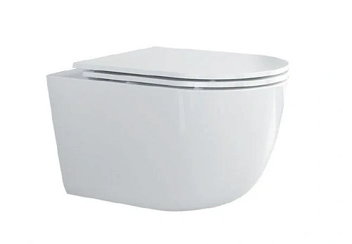 Унитаз подвесной CEZARES RELAX CZR-3806-53-TH-TOR/SC безободковый с сиденьем Унитаз подвесной CEZARES RELAX CZR-3806-53-TH-TOR/SC безободковый с сиденьем