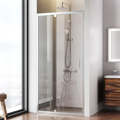 Душевая дверь AM.PM Gem W90G-100-1P-MT 100x195, серебро, стекло прозрачное Душевая дверь AM.PM Gem W90G-100-1P-MT 100x195, серебро, стекло прозрачное