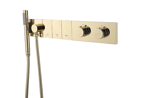 Смеситель для ванны Boheme ZODIAC THERMO 133-SYS-G GOLD Смеситель для ванны Boheme ZODIAC THERMO 133-SYS-G GOLD