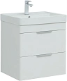 Тумба под раковину Aquanet Ирис new 60 белый глянец (2 ящика) 00310144 Тумба под раковину Aquanet Ирис new 60 белый глянец (2 ящика) 00310144