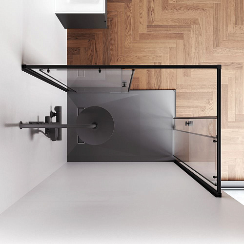 Душевой уголок AM.PM X-joy W94G-403-120280-BТ1К 120x80 черный матовый, стекло прозрачное Душевой уголок AM.PM X-joy W94G-403-120280-BТ1К 120x80 черный матовый, стекло прозрачное