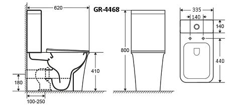 Унитаз напольный GROSSMAN GR-4468S Galaxy 620x345x800 безободковый с тонкой крышкой Унитаз напольный GROSSMAN GR-4468S Galaxy 620x345x800 безободковый с тонкой крышкой