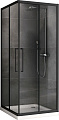 Душевой уголок ABBER Schwarzer Diamant AG02100BH 100x100 см универсальный, профиль черный, стекло прозрачное Душевой уголок ABBER Schwarzer Diamant AG02100BH 100x100 см универсальный, профиль черный, стекло прозрачное