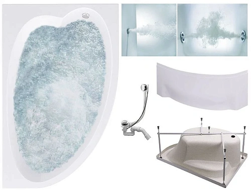 Акриловая ванна Timo IVA IVA1595R-KTIVA15-SPV1505-T-CM-T-BM-FPIVA15R 150x95 гидромассажная 6 джет, гидромассаж спины 3 джет Акриловая ванна Timo IVA IVA1595R-KTIVA15-SPV1505-T-CM-T-BM-FPIVA15R 150x95 гидромассажная 6 джет, гидромассаж спины 3 джет