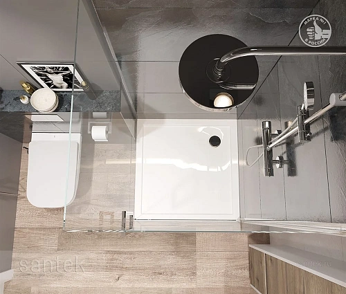 Душевой поддон Santek Палермо 80х80 квадратный белый 1WH302475 1.WH30.2.475 Душевой поддон Santek Палермо 80х80 квадратный белый 1WH302475 1.WH30.2.475