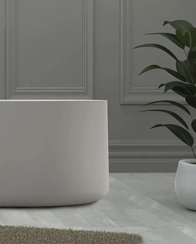 Ванна отдельностоящая ABBER AS9607 170x75 универсальная, белая матовая, искусственный камень Ванна отдельностоящая ABBER AS9607 170x75 универсальная, белая матовая, искусственный камень