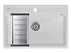 Кухонная мойка Paulmark STEPIA 80 с коландером ADVANCE брашированная PM117551-WH+A375-BS