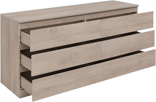 Комод Aquanet Сканди 1600x480 Дуб эдгрейн (6 ящиков) 00302547 Комод Aquanet Сканди 1600x480 Дуб эдгрейн (6 ящиков) 00302547