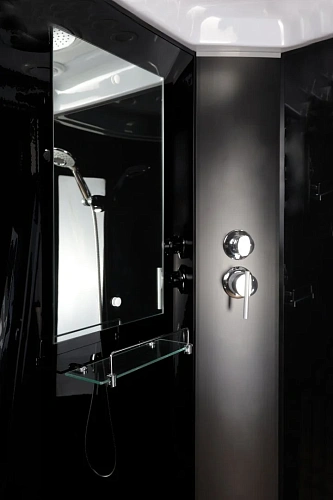 Душевая кабина Niagara Classic NG-6501-14 (900х900х2150) средний поддон (26см) стекло тонированное алюминиевый черный 65011434 Душевая кабина Niagara Classic NG-6501-14 (900х900х2150) средний поддон (26см) стекло тонированное алюминиевый черный 65011434