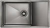 Картинка анонса товара «кухонная мойка paulmark aisi304 platte pm807844-gm вороненая сталь 780х440мм»