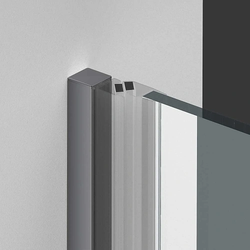 Душевая дверь Vincea Alpha VDP-3AL100CLGM, вороненая сталь, стекло прозрачное Душевая дверь Vincea Alpha VDP-3AL100CLGM, вороненая сталь, стекло прозрачное