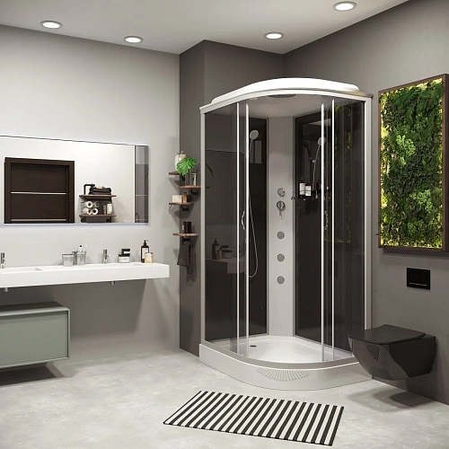 Душевая кабина Niagara Classic NG-3512-14LG (1200х800х2150) низкий поддон (13см) стекло тонированное 35121433LG Душевая кабина Niagara Classic NG-3512-14LG (1200х800х2150) низкий поддон (13см) стекло тонированное 35121433LG