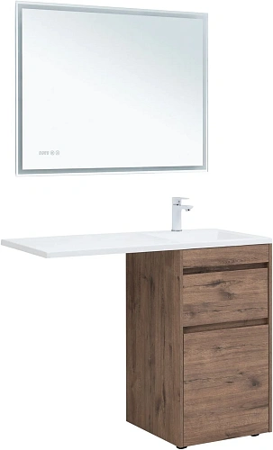 Тумба под раковину Aquanet Токио 48 дуб веллингтон напольная 2 ящика 00333647 напольная Тумба под раковину Aquanet Токио 48 дуб веллингтон напольная 2 ящика 00333647 напольная