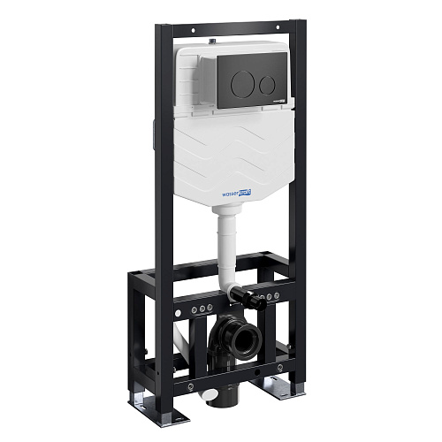 Инсталляция для унитаза WasserKRAFT Dill 61TLT.010.ME.MB02 с клавишей смыва черный Инсталляция для унитаза WasserKRAFT Dill 61TLT.010.ME.MB02 с клавишей смыва черный