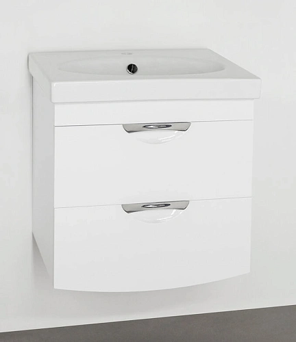 Тумба под раковину Style Line подвесная Жасмин 2 (2 ящ.) ЛС-00000728 Тумба под раковину Style Line подвесная Жасмин 2 (2 ящ.) ЛС-00000728