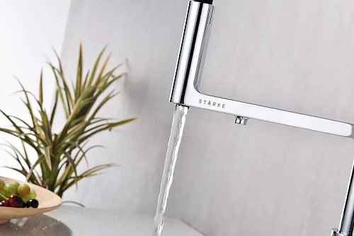 Смеситель для кухни Paulmark Tornado хром To213402-CR Смеситель для кухни Paulmark Tornado хром To213402-CR