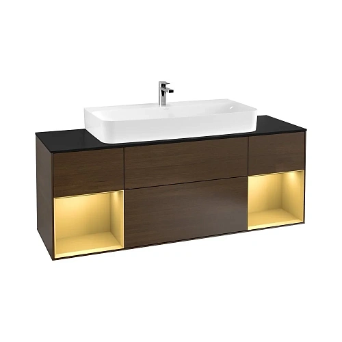 Тумба под раковину Villeroy & Boch Finion 160 см, с подсветкой F212HFGN Тумба под раковину Villeroy & Boch Finion 160 см, с подсветкой F212HFGN