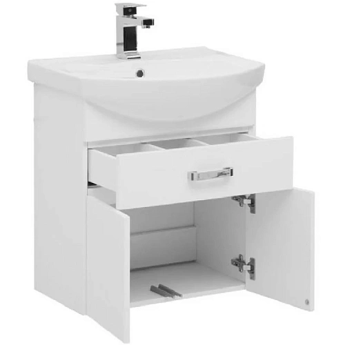 Комплект мебели Aquanet Ирис 60 белый (1 ящик, 2 дверцы) 00198812 Комплект мебели Aquanet Ирис 60 белый (1 ящик, 2 дверцы) 00198812