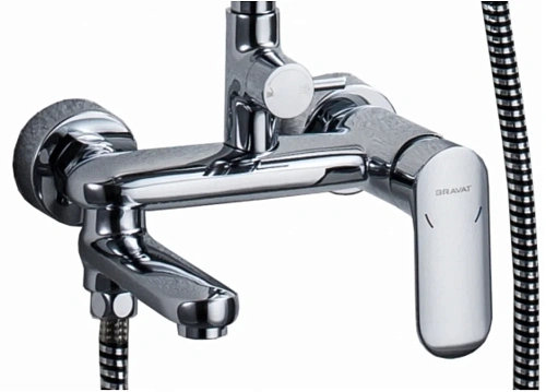 Душевая система Bravat Opal C F6125183CP-A1-RUS для ванны круглой формы, покрытие: хром Душевая система Bravat Opal C F6125183CP-A1-RUS для ванны круглой формы, покрытие: хром