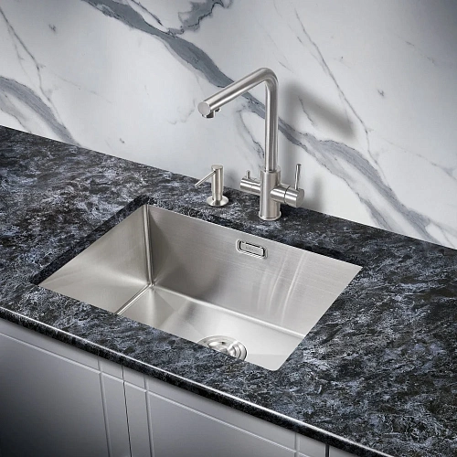 Кухонная мойка Milacio Denia 58 Steel (MC.77450) сталь нержавеющая Кухонная мойка Milacio Denia 58 Steel (MC.77450) сталь нержавеющая