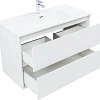 Тумба под раковину Aquanet Милан 100 белый глянец 00336370 подвесная Тумба под раковину Aquanet Милан 100 белый глянец 00336370 подвесная