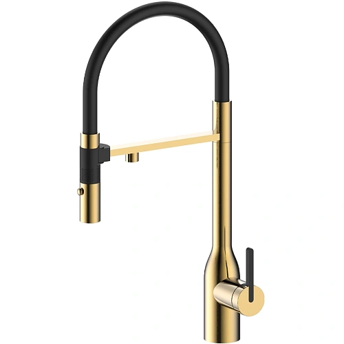 Смеситель для кухни Paulmark Magneto One светлое золото Ma213188-LG Смеситель для кухни Paulmark Magneto One светлое золото Ma213188-LG