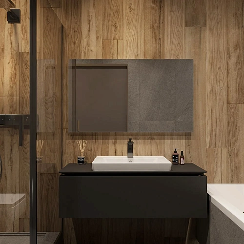 Зеркало DIWO Элиста 120 с подсветкой, прямоугольное, в стиле лофт, инфракрасное управление 543498 Зеркало DIWO Элиста 120 с подсветкой, прямоугольное, в стиле лофт, инфракрасное управление 543498