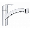 Картинка анонса товара «смеситель для кухни grohe eurosmart с выдвижным изливом, низкий излив, хром (30305000)»