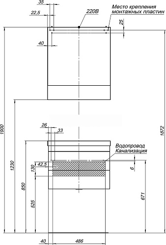Зеркальный шкаф Aquanet Верона 58 белый 00175344 Зеркальный шкаф Aquanet Верона 58 белый 00175344