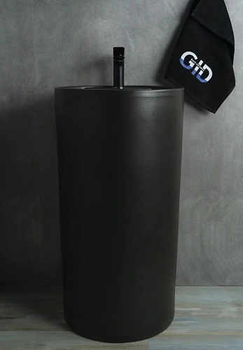 Раковина Gid Nb135bg 81109 напольная черная графит 45x45x85 Раковина Gid Nb135bg 81109 напольная черная графит 45x45x85