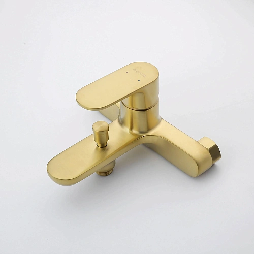 Смеситель для ванны Aquatek АЛЬФА AQ1940BG шлифованное золото Смеситель для ванны Aquatek АЛЬФА AQ1940BG шлифованное золото