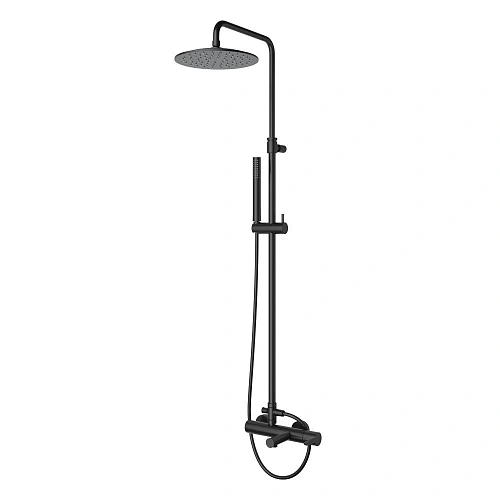 Душевая система CEZARES LEAF-CVDA-30-NOP телескопическая с изливом с верхним и ручным душем, диаметр 300 мм АбС пластик, черный матовый Душевая система CEZARES LEAF-CVDA-30-NOP телескопическая с изливом с верхним и ручным душем, диаметр 300 мм АбС пластик, черный матовый