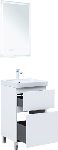 Тумба под раковину Aquanet Алвита New 50 00344131 напольная, белый матовый Тумба под раковину Aquanet Алвита New 50 00344131 напольная, белый матовый