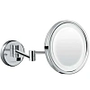 Зеркало косметическое Hansgrohe Logis Universal 73560000 для бритья с LED подсветкой Зеркало косметическое Hansgrohe Logis Universal 73560000 для бритья с LED подсветкой