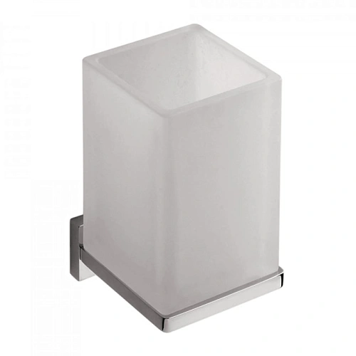 Стакан Colombo Look B1602.CR-VAN хром/матовое стекло Стакан Colombo Look B1602.CR-VAN хром/матовое стекло