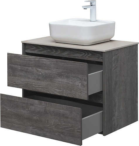 Тумба под раковину Aquanet Nova Lite 75 дуб серый (2 ящика) 00287890 Тумба под раковину Aquanet Nova Lite 75 дуб серый (2 ящика) 00287890