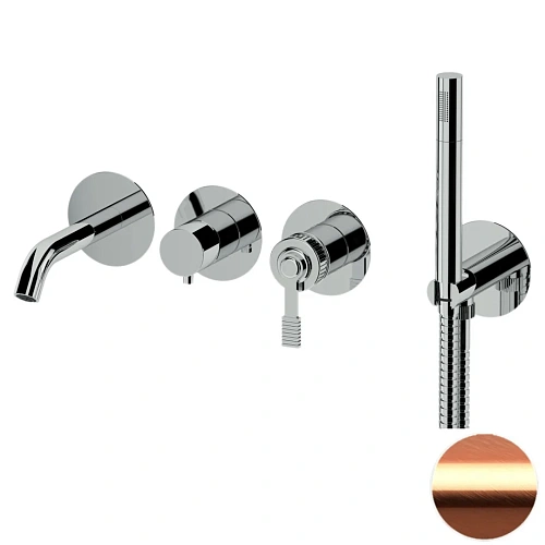 Смеситель для ванны Remer Atelier AL53D2PWBRP, медь брашированная Смеситель для ванны Remer Atelier AL53D2PWBRP, медь брашированная