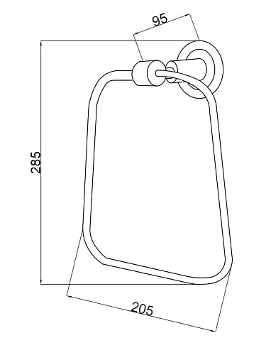 Полотенцедержатель Boheme Murano 10905-W-CR хром Полотенцедержатель Boheme Murano 10905-W-CR хром